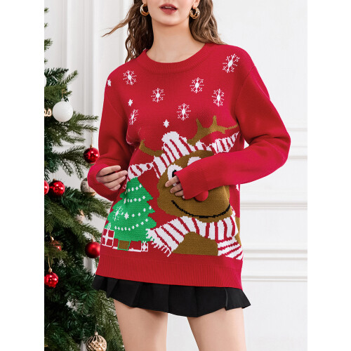 (XXL, Red Women) Pull de Noël et enfants 2