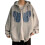 (S, Grey) Sudadera con capucha para otoño. 1