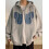 (L, Grey) Sudadera con capucha para otoño. 3