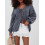 (S, Dark Grey) Gilet cardigan ample pour l'automne. 4
