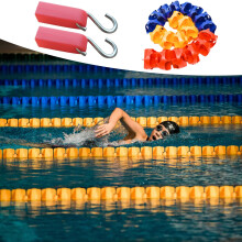Swimming Pool Lane Divider with AntiWave Floating Buoys for Clear Lane Separation and Public Pools