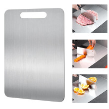 100% Pure Titanium and Stainless Steel Cutting Board, UltraThin NonStick, Hygienic, 13x9.3 Inch