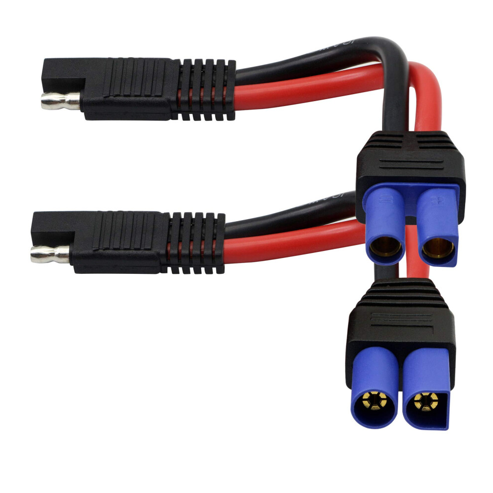 Ec5 To Sae Cable 10Awg Heavygauge Wire For Car Motorcycle Solar Panel Battery Connection 9169991071459