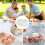 2 Pcs Stackable Egg Storage Container with Lid and Timer, Large Capacity Clear Egg Holder for Refrigerator 5