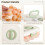 2 Pcs Stackable Egg Storage Container with Lid and Timer, Large Capacity Clear Egg Holder for Refrigerator 3