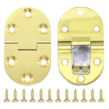 2PCS Solid Brass Folding Table Hinges 90 Drop Leaf with Screws for Coffee and Sewing Tables
