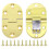 2PCS Solid Brass Folding Table Hinges 90 Drop Leaf with Screws for Coffee and Sewing Tables 1