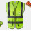 Reflective Safety Vest  Visibility Yellow with 360 Strips and Multiple Pockets for Construction 3