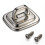Computer Security Lock Base Zinc Alloy AntiTheft Desktop Cable Anchor Chrome Plated 3