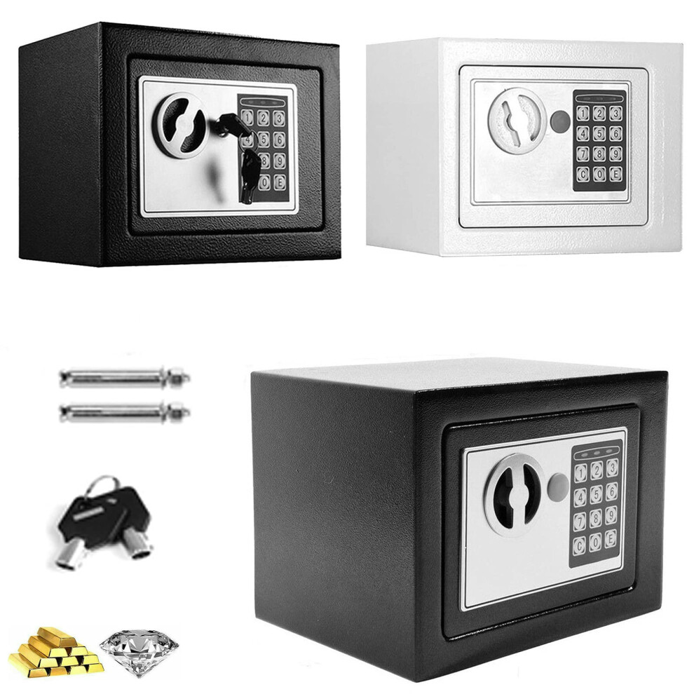 Electronic Safe Box With Digital Keypad And Override Key, Solid Steel 8.5L For Home Office Hotel 9174973022725