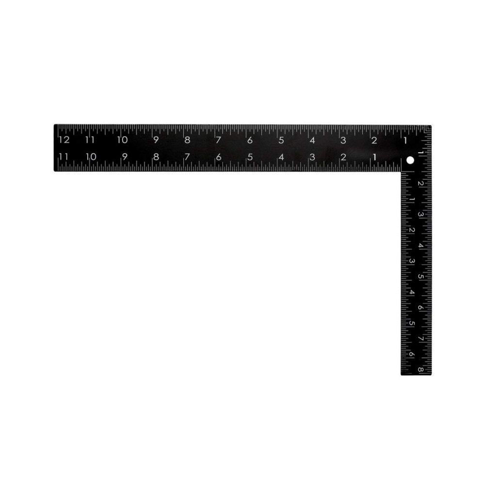 Stainless Steel Carpenter Square 200X300mm L Shaped Ruler With Dual Metric Inch Scale For Woodworking 9169991131139