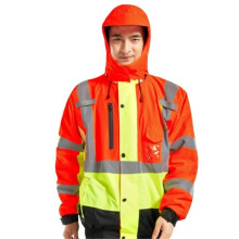 Reflective Safety Vest with Visibility Design and Quick Front Closure for Construction and Cycling