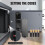 Electronic Digital Safe Box Fireproof Waterproof Steel Cash High Security Code Lock Key Safe 8.5L Gray 6