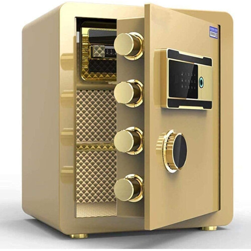 Safe Box Solid Steel Construction for Home and Office, Small Security Safe with Easy Mounting