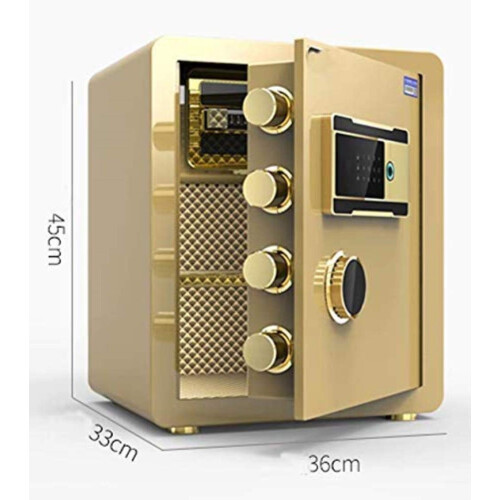 Safe Box Solid Steel Construction for Home and Office, Small Security Safe with Easy Mounting 2