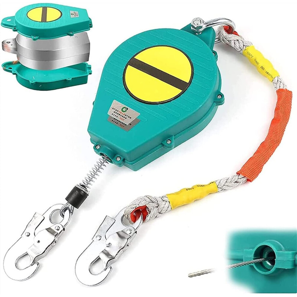 Self Retracting Lifeline With Safety Hook, 3M Fall Arrest Device For Roof Work, 330Lbs Capacity 9174973023067