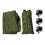 Vela de sombra triangular 9.21oz 3x3x3m Verde 2