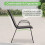 Birchtree BIRCHTREE Garden Chairs Set of 4 Stackable Black 4