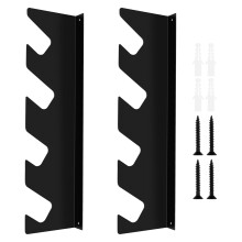 Heavy Duty Wall Mounted Garden Tool Organizer and Metal Garage Tool Rack Holds 100 lbs for Shovels and Rakes
