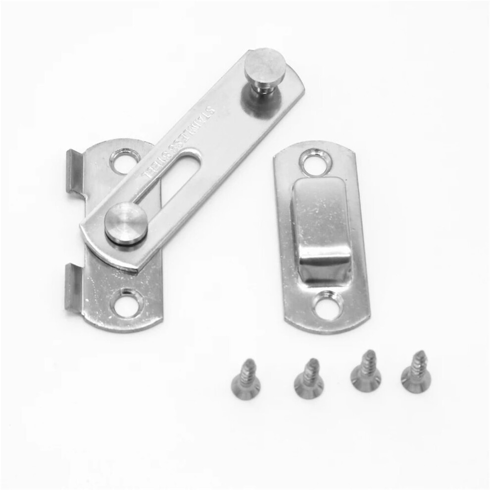 Stainless Steel Hasp Latch For Sliding Door Window Cabinet Rustresistant Lock With Screws 9053599447757