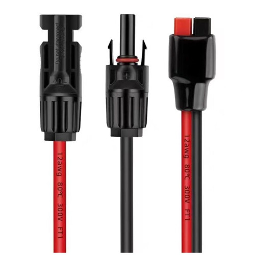 Cable Solar A Cable de Extensión de Carga XT60 12AWG Conector de Panel Solar A Conector XT60 para Generador Solar C