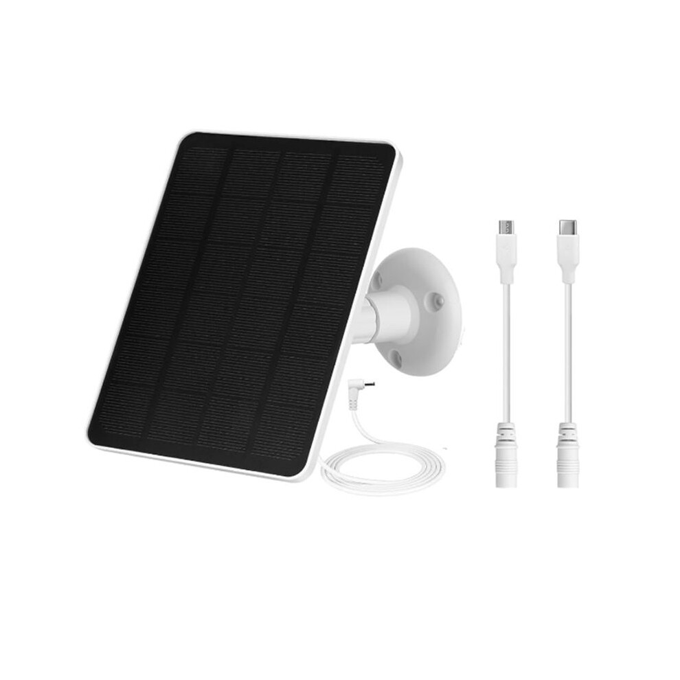 Solar Panel For Outdoor Security Camera,5W Waterproof Solar Panels Charger For Ring Spotlight Cam /Pro 4711359395346