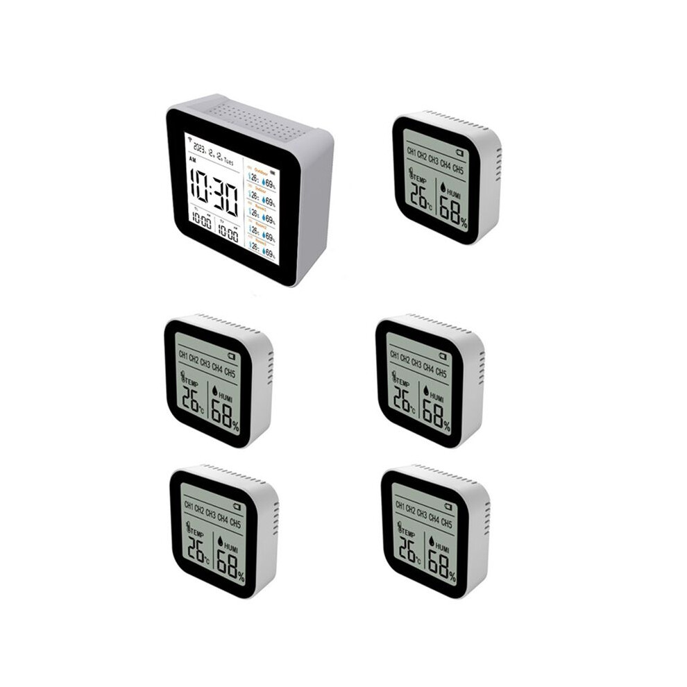 13in1 Tuya WIFI  Thermometer Hygrometer Indoor Accurate Temperature Humidity Gauge Monitor with /Calendar/Alarm