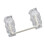 Transparent Gold Plated Plate Mounted Stabilizer for Custom Mechanical Keyboard Plate Transparent 1