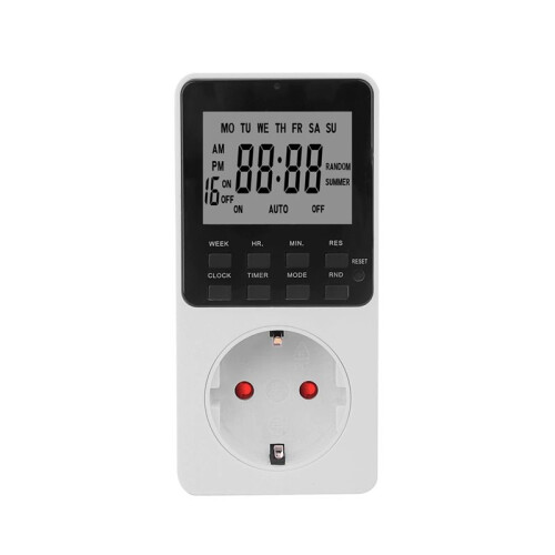 Electronic Digital   Kitchen  Socket Outlet 230V 7 Day 12/24 Hour Programmable Timing EU Plug