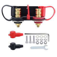 Remote Battery Terminal Battery Charging Post Kit Stud with Heavy Duty Mounting Bracket for UTV RV Auto Mowers Boat