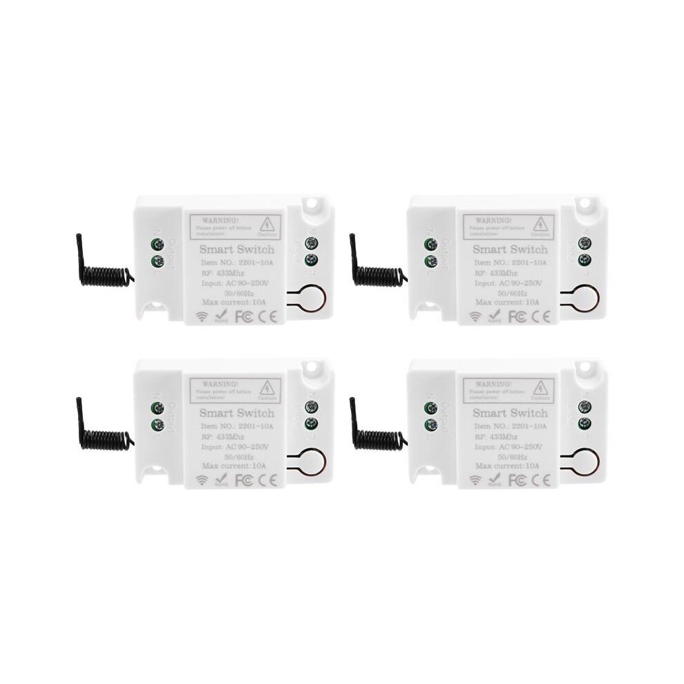220V Relay Receiver 1Ch Single Channel Wireless Remote Control 10A Relay 6033466511524