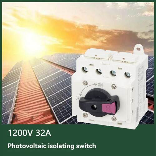 Solar Isolator  PV  1200V 32A Solar Rotating Handle Isolator Rotary  Disconnector for Solar Device A 1