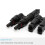 Solar Photovoltaic Connector T-Type Three-Way Parallel Series Connector Solar Panel Module Waterproof Plug 9