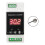 LED Rail Thermostat DC8-24V 2-Way Relay Din Rail Mounted Controller Heating and Cooling Temperature Alarm Controller A 1
