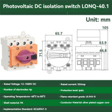 Solar Isolator PV 1200V 32A Solar Rotating Handle Isolator Rotary Disconnector for Solar Device A
