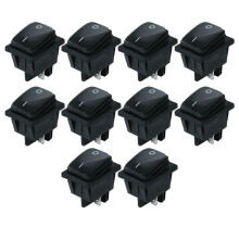 4 Pins Waterproof Rocker 250V 16A Car Boat Button Black