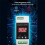 LED Rail Thermostat DC8-24V 2-Way Relay Din Rail Mounted Controller Heating and Cooling Temperature Alarm Controller B 5