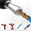 Wire Stripper for Electric Drill, Suitable for 6/8/10/12/14 AWG, for Hard and Soft Wires, Includes Twisting Tool 2
