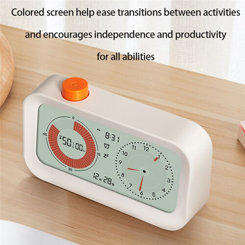 Digital Productivity Visual Clock Digital Visual Count /Down Function Alarm Calendar Display Clock Sound Reminder Kids 1