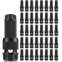Laagspanningsdraadconnectoren - 12-18 Gauge Waterdichte Connector voor Tuinverlichting voor Buitenpadverlichting, Terrasverlichting en Tuinverlichting