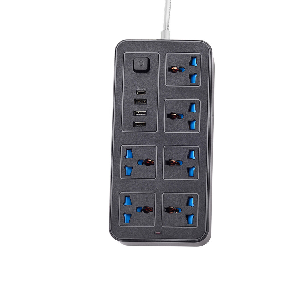 6 Ac Sockets Usb Type-C Power Strip, 6Ft Surge Protector, 2000W 3741383932041