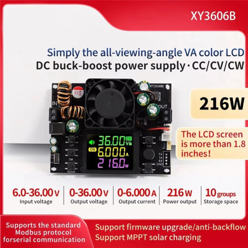 XY3606B 216W Adjustable Voltage Regulator Power Supply+433M Kit  Buck Boost Converter Voltage/Current Step-Down Module 2