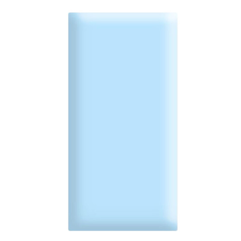 Wall Padding for Kids 3D AntiCollision 3cm Cushioned PU Waterproof Self Adhesive Panels Light Blue 20x50cm