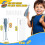 Kids Rechargeable Flashlight with Soft Silicone Grip, USB Fast Charging, 3 Light Modes, 1 Pack 5