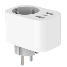 16A Tuya Plug Socket med PD Fast USB-Portar Power Monitor Timing och Nedräkning Home Via Alexa Home EU-Kontakt