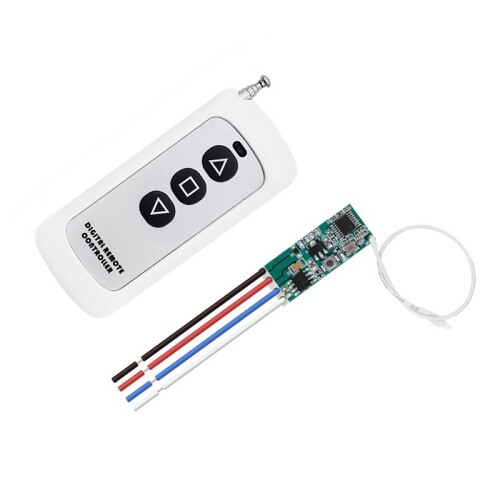 12V Motor Remote Control Kit, 433MHz Wireless Relay Module with ...