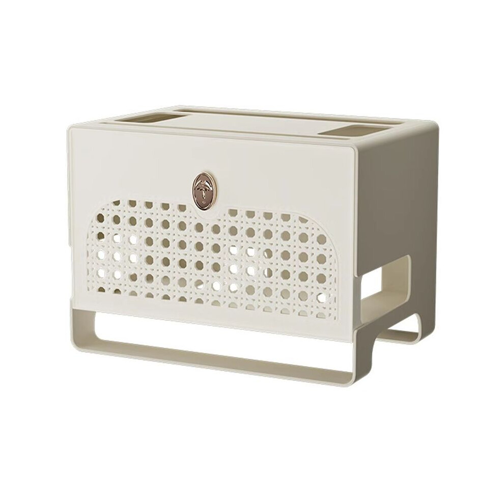 Cable Management Box For Power Outlets, Router,Tv Wires, Usb Hub - Hollow Panel Design Multifunctional Cord Organizer A 6033725924577