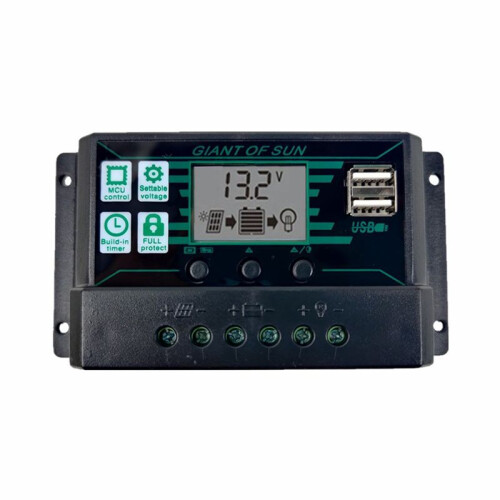 Solar Charge Controller 12V 24V Solar Panel PV Controller for Lifepo4 Lithium GEL Lead Acid Battery 80A