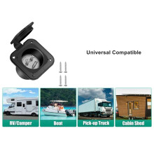 15 Ampère Stopcontact, 5-15 125v RV Stopcontact met Waterdichte Afdekking voor RV Boot Schuur Elektrische Verlengkabel
