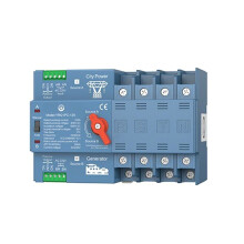ATS Dual Power Automatic Transfer for Generator or PV to City Power Changeover Generator 125A 4P